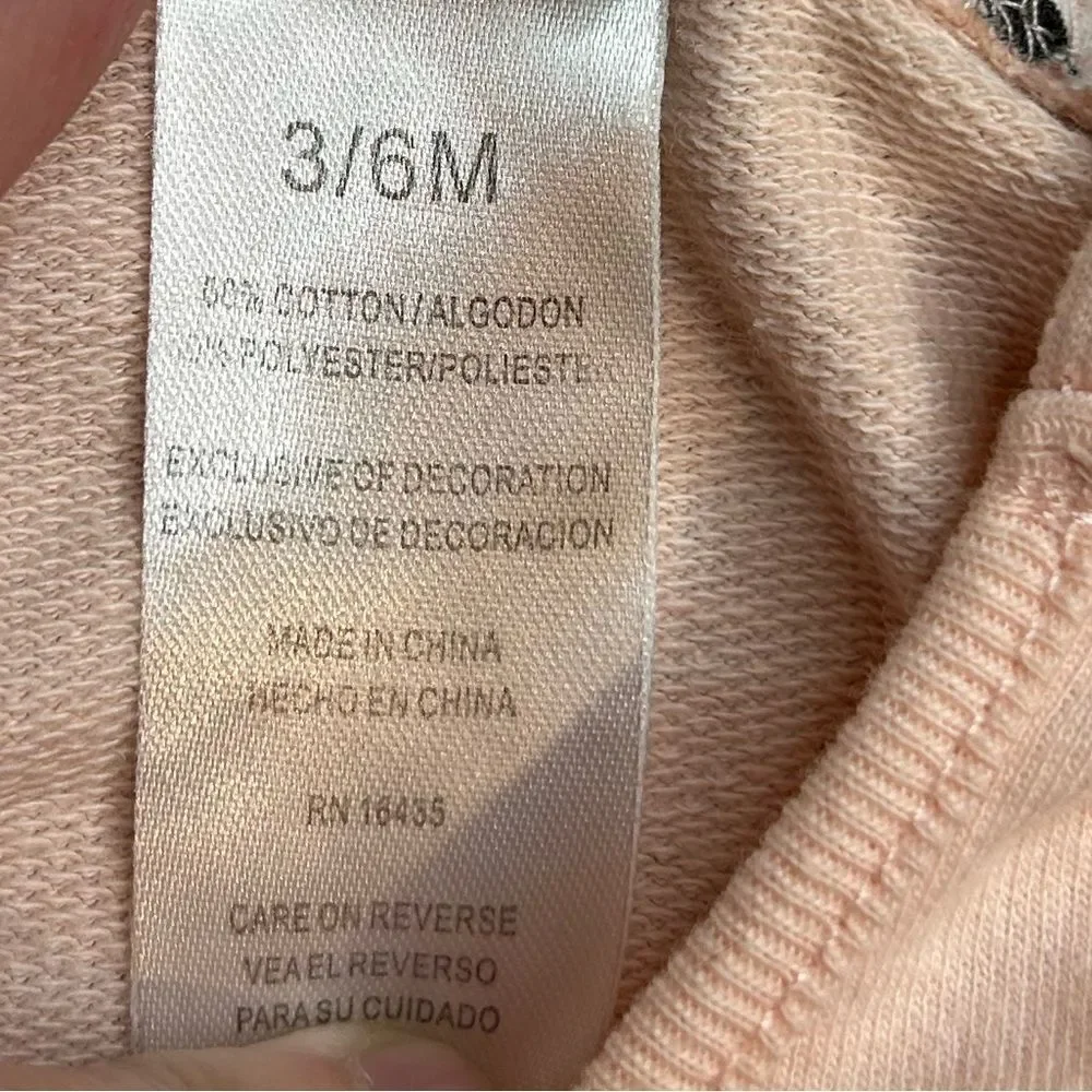 5 for‎ $25🔥3/6 Months Baby Girls Disney Baby Pink Mickey Mouse Sweatshirt